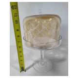 Cut Crystal Candy Dish w/Lid & Covered Pedestal Dish Cut Crystal Candy Dish w/Lid & Covered Pedestal Dish