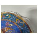 Houze Art Glass Ruffled Plate Houze Art Glass Ruffled Plate