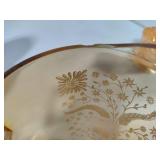 Jeanette Marigold Pitcher & Fire King Cups/Saucers Jeanette Marigold Pitcher & Fire King Cups/Saucers