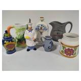 Assorted Canisters, Pitchers & Decor Pieces Assorted Canisters, Pitchers & Decor Pieces