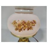 Small Vintage Table Lamp w/Floral Accents Small Vintage Table Lamp w/Floral Accents