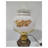 Small Vintage Table Lamp w/Floral Accents Small Vintage Table Lamp w/Floral Accents