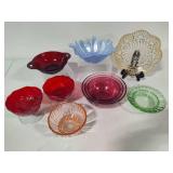Colorful Small Glassware Lot Colorful Small Glassware Lot