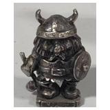 Pewter Mini Poodle & Viking Figurines Pewter Mini Poodle & Viking Figurines