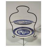 Plate Rack w/Willow Ware & Similar Plate Plate Rack w/Willow Ware & Similar Plate