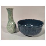 Spongeware Inspired Vase & Bowl Spongeware Inspired Vase & Bowl
