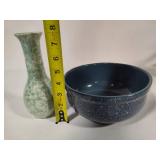 Spongeware Inspired Vase & Bowl Spongeware Inspired Vase & Bowl