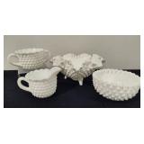 White Hobnail Milk Glass Sugar/Creamer & Candy Dishes White Hobnail Milk Glass Sugar/Creamer & Candy Dishes