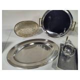 Assorted Silver Tone Serving Pieces Assorted Silver Tone Serving Pieces