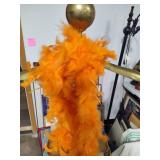 Eight Orange Feather Boas Eight Orange Feather Boas