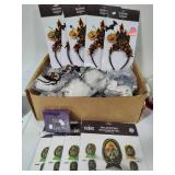Box of Table & Cobweb Decor, Halloween Headbands Box of Table & Cobweb Decor, Halloween Headbands