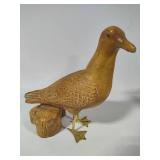 Carved Seagull on a Stump Carved Seagull on a Stump