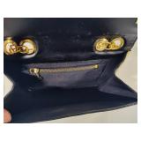 Ladies Vintage Gold/Black Faux Leather Purse Ladies Vintage Gold/Black Faux Leather Purse