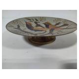 Brass & Enameled Bird Plate Brass & Enameled Bird Plate