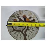 Brass & Enameled Bird Plate Brass & Enameled Bird Plate