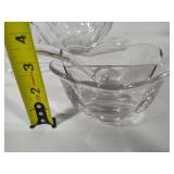 Ruffled Glass Serving Bowl, Divided Bowl & Dressing Pours Ruffled Glass Serving Bowl, Divided Bowl & Dressing Pours