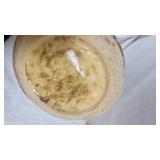 Spongeware Stoneware Pitcher