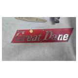 Great Dane Advertising Plate, Phillip