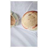 Rumril Pottery Vase/Bowl, and Small Crackle Style Vase