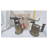 2 Gas Hand Torches and Floor Grate