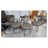 Set of 4 Cushioned Bar Stools, Great Condition