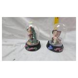 Betty Boop "Hollywood Betty" & "Jingle Bell Betty", Handpainted Sculptures, Limited Edition, has foam packaging
