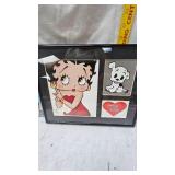 Betty Boop Mefa Mags Magnetic Set & Betty Boop Toon Collectible, Limited Edition/COA