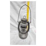 Vintage Glass Oil Lamp and Embury No 2 Air Pilot Lantern