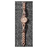 GENEVA Ladies Rose Gold Watch with T-Bar Band/Bracelet   (T at end of band is broken)