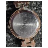 GENEVA Ladies Rose Gold Watch with T-Bar Band/Bracelet   (T at end of band is broken)