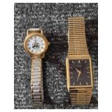 2 Vintage Pulsar Watches.  Stainless Steel. Water resistant. Japan movement