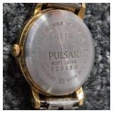 2 Vintage Pulsar Watches.  Stainless Steel. Water resistant. Japan movement