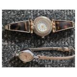 2 Vintage  Ladies Watches.     WALTHAM 17 Jewels Wind up watch and the other is Geneva Quartz.