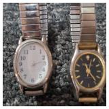 2 Ladies Quartz Watches.  Japan Movement, Stainless Steel.