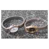 2 Ladies Quartz Watches.  Japan Movement, Stainless Steel.