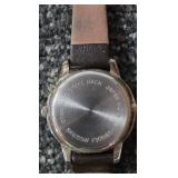 2 Quartz Unisex Watches with Black Strap Watchbands.   Japan movement, Stainless Steel Back.