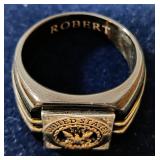 Distinctions Navy Ring.  Danbury Mint    Mens size 10