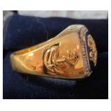 Distinctions Navy Ring.  Danbury Mint   Mens Size 10