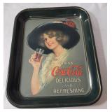 Vintage Collectible Advertising Coca Cola Metal Tray   10 1/2" W x 13" L