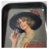 Vintage Collectible Advertising Coca Cola Metal Tray   10 1/2" W x 13" L