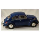 Vintage Jim Beam Blue 1973 Volkswagen Empty Decanter.  14"L x 6"H    Cast Iron