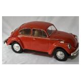 Vintage Jim Beam Red 1970 Volkswagen Empty Decanter.  14"L x 6"H  Cast Iron