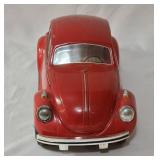 Vintage Jim Beam Red 1970 Volkswagen Empty Decanter.  14"L x 6"H  Cast Iron