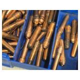 Plastic Storage Container with Assorted Welding Contact Tips