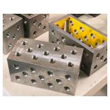 Lot of (2) Build Pro 8" Riser Blocks with (4) Ball Lock Bolts