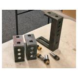 Lot of (3) Assorted Welding Alignment Tools and Accessories with (4) Ball Lock Bolts