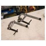 Lot of (2) Welding Table Mag Spring Sliding Arm Clamps