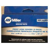 Lot of (2 Packs) Miller® Elite & MP-10 Series Welding Front Lens Covers 4 1/2" x 5 1/4" 5-count ( 10 total items )