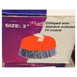Lot of (4) 3" Crimped Wire Cup Brush