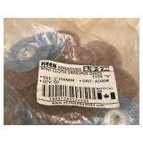Lot of (2 Bags / 25 and 50 count / 75 Total) Keen Abrasives 40-grit and 150-grit Grit Sanding Disc | Mini Cloth